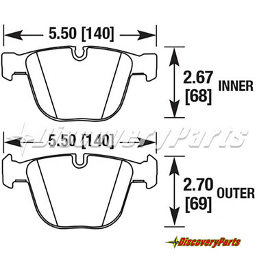 Carbotech CT919 BMW M3 (E92) Rear Brake Pad Set
